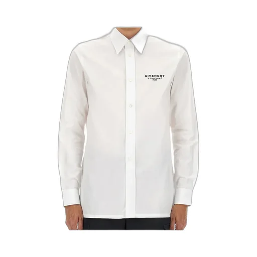Logo Embroidered Long-Sleeved Shirt