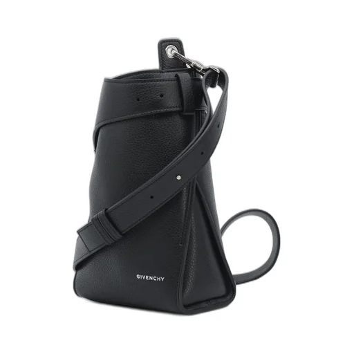 Small Leather Belted Messenger Bag