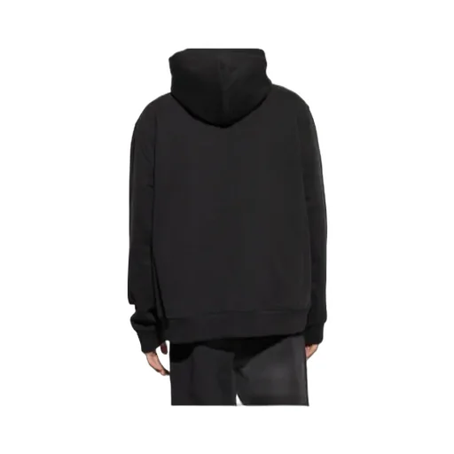 Logo Printed Zipped Drawstring Hoodie
