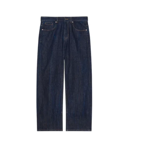 Logo Patch Wide-Leg Jeans