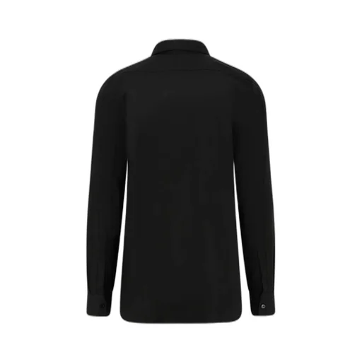 Logo Embroidered Long-Sleeved Shirt