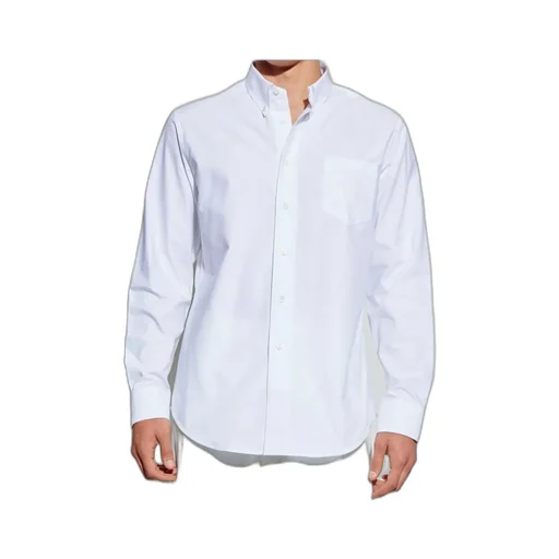 Paris Logo Embroidered Long-Sleeved Shirt