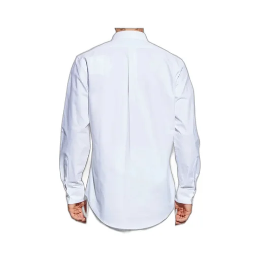 Paris Logo Embroidered Long-Sleeved Shirt