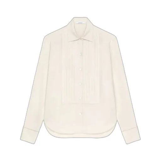 Silk Shirt With Plastron