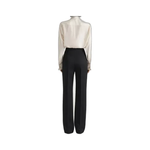 Silk Shirt With Plastron