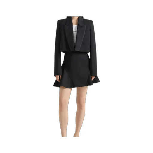 Cropped Tuxedo Jacket