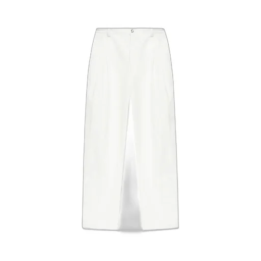 Pleated Straight-Leg Trousers