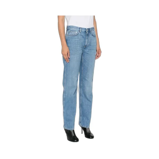 High-Waisted Straight-Leg Jeans
