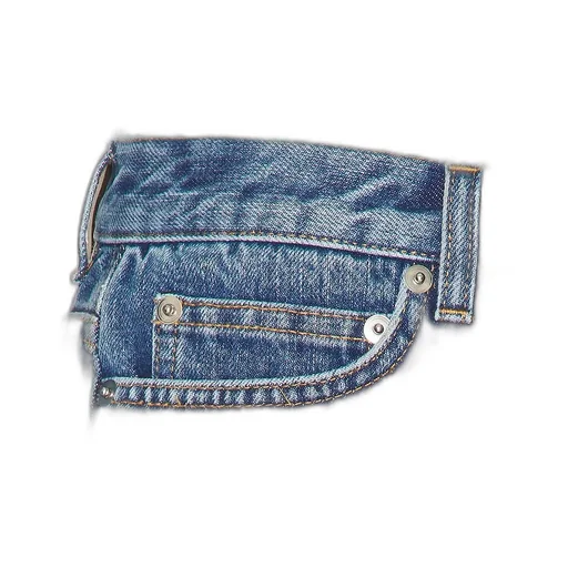 Mini Shorts In Washed Denim