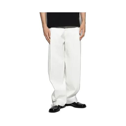 Pleated Straight-Leg Trousers