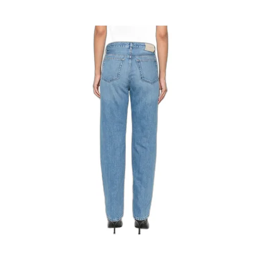 High-Waisted Straight-Leg Jeans