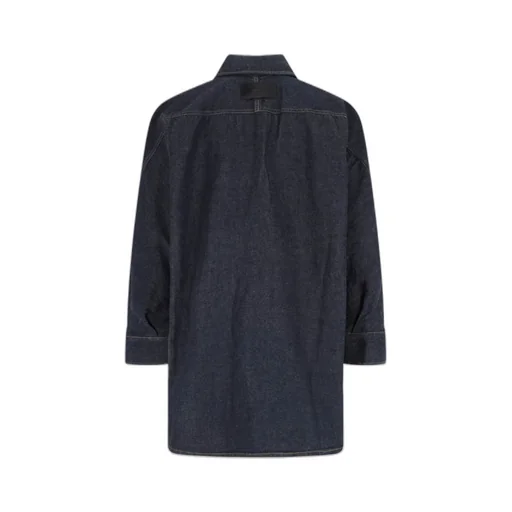 Logo Embroidered Denim Shirt