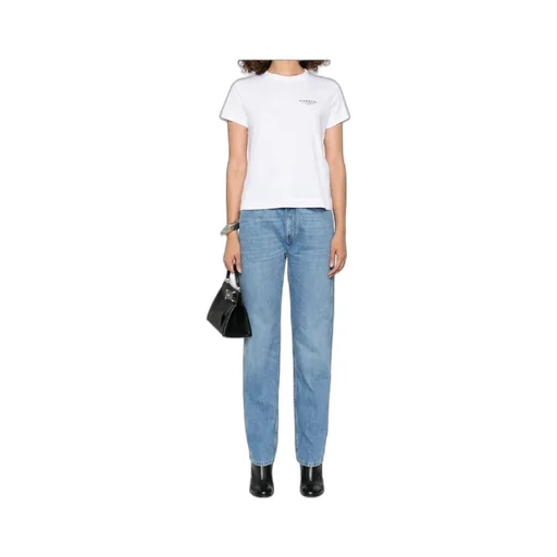 High-Waisted Straight-Leg Jeans