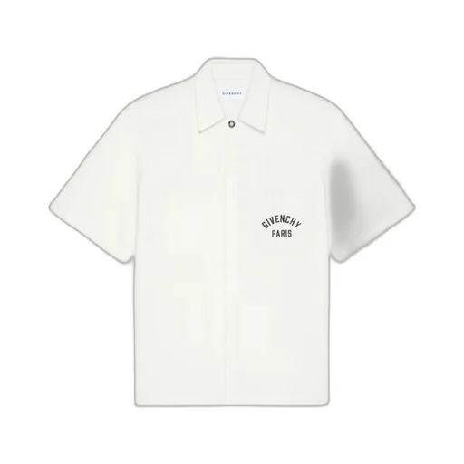 Paris Signature Embroidered Short-Sleeved Shirt