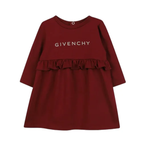 Logo Printed Crewneck Dress