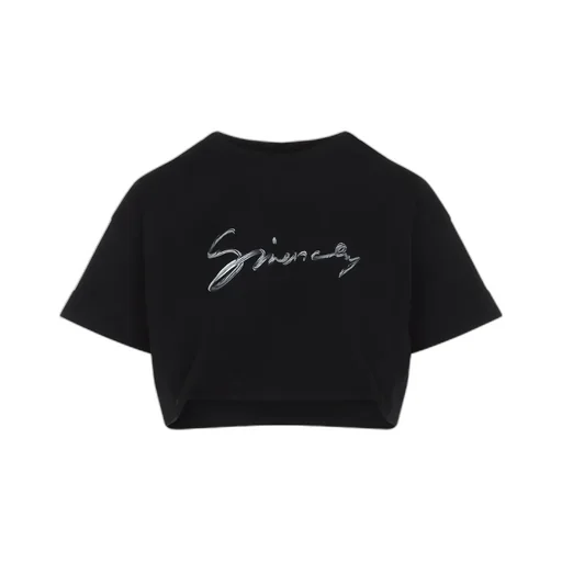 Logo Printed Cropped T-Shirt