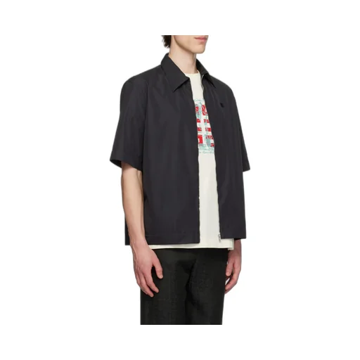 4G Plaque Zipped Shirt
