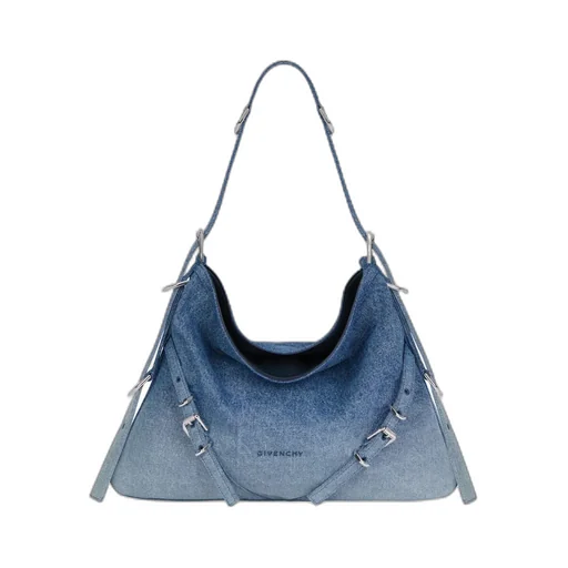 Medium Voyou Denim Shoulder Bag