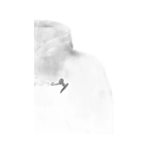 Raw-Cut Hem Cropped Hoodie