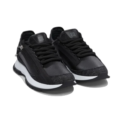 Zip Detailed Lace-Up Sneakers