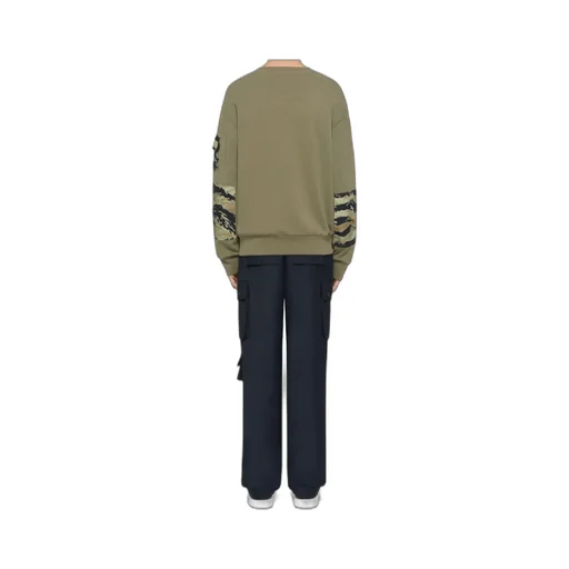 Camo Patch Crewneck Sweatshirt