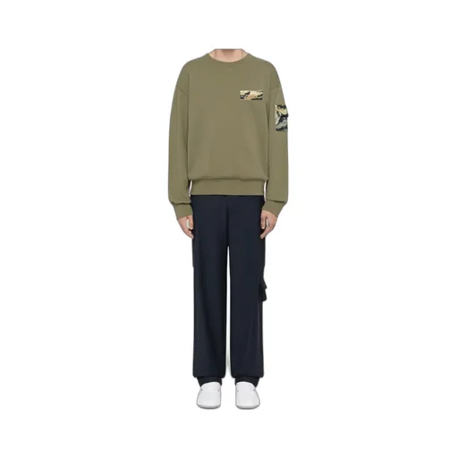 Camo Patch Crewneck Sweatshirt
