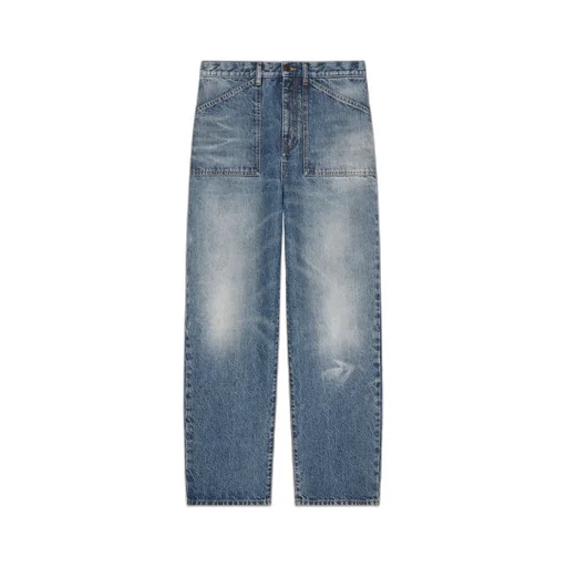 Washed Loose-Fit Jeans
