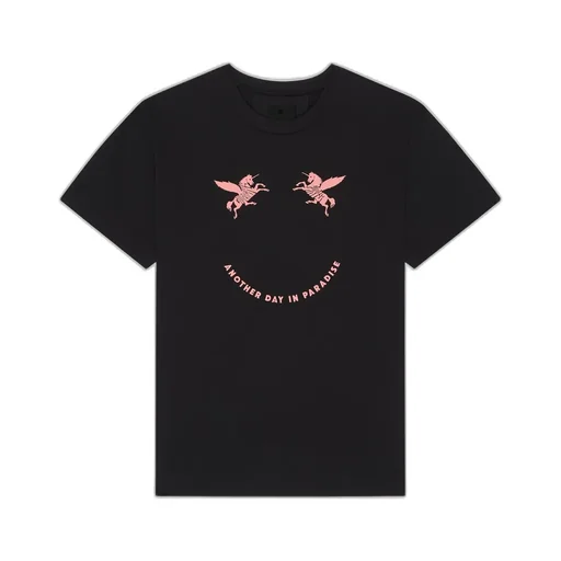 Slogan Printed Crewneck T-Shirt