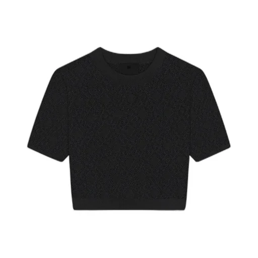 Monogram 72 Jacquard Short-Sleeve Knit Top