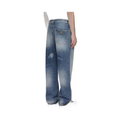 Washed Loose-Fit Jeans