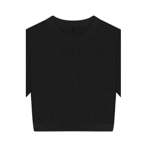 Monogram 72 Jacquard Short-Sleeve Knit Top