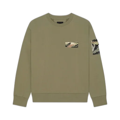 Camo Patch Crewneck Sweatshirt