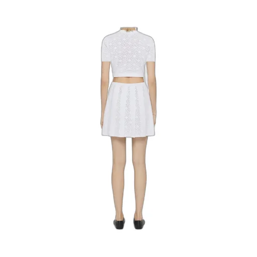 Monogram 72 Jacquard Pleated Mini Skirt
