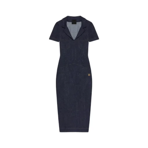 4G Emblem Denim Dress