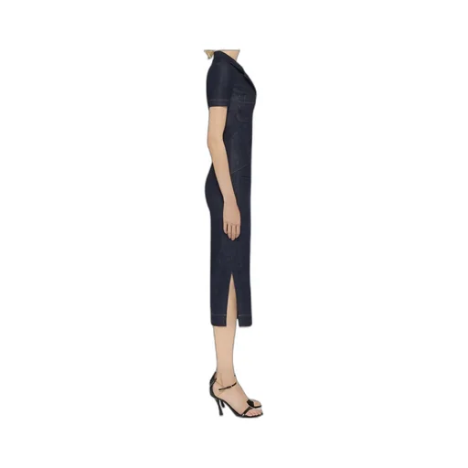 4G Emblem Denim Dress