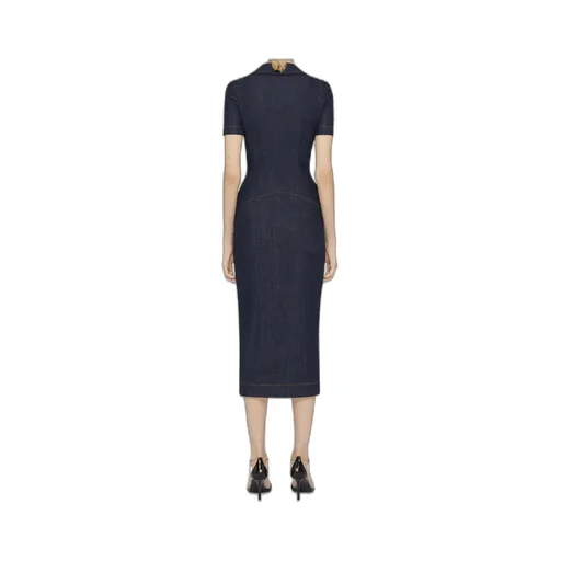 4G Emblem Denim Dress
