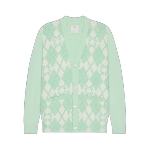 Monogram 72 Argyle Knit Cardigan