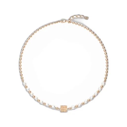 4G Embellished Logo Plaque Necklace
