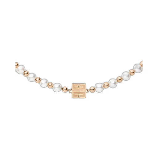 4G Embellished Logo Plaque Necklace
