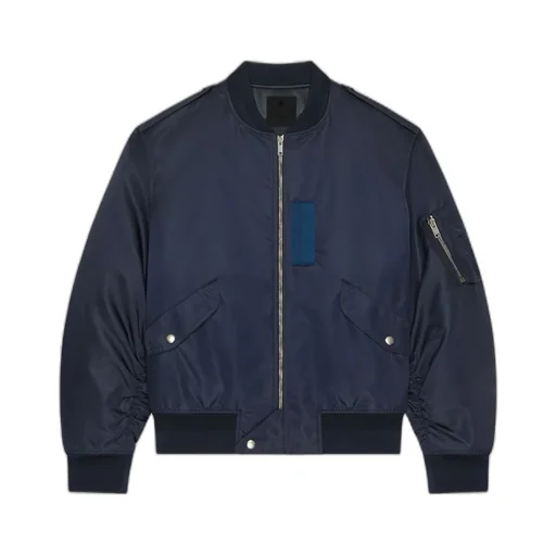 Medallion Embroidered Bomber Jacket
