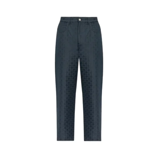 Monogram Straight-Leg Jeans