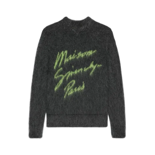 Logo Jacquard Brushed Sweater