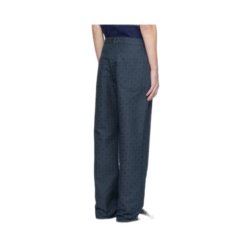 Monogram Straight-Leg Jeans