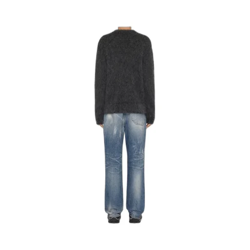 Logo Jacquard Brushed Sweater