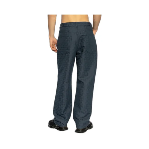 Monogram Straight-Leg Jeans