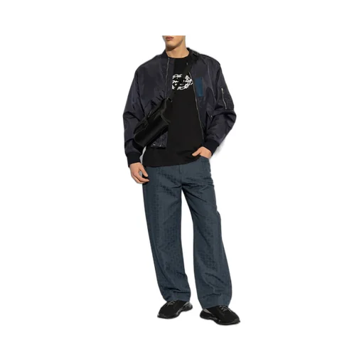 Monogram Straight-Leg Jeans