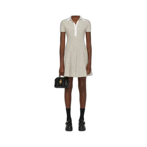 Monogram-Detailed Mini Dress