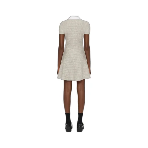 Monogram-Detailed Mini Dress