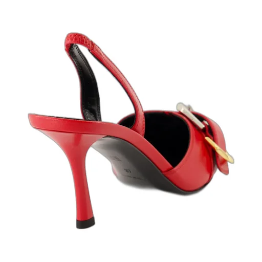 Voyou Buckle Detailed Slingback Pumps