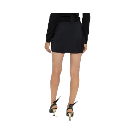Mid-Rise Draped Mini Skirt
